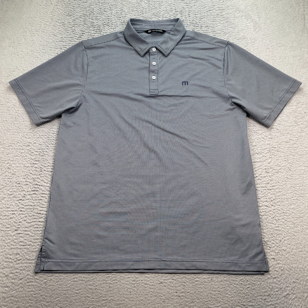 Travis‎ Mathew Polo Shirt Mens Size Large Casual Short Sleeve Checkered